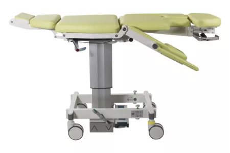 Medical chair on white background